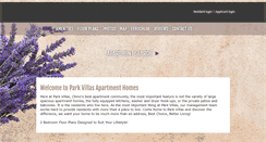 Desktop Screenshot of parkvillasapartmentsatchino.com